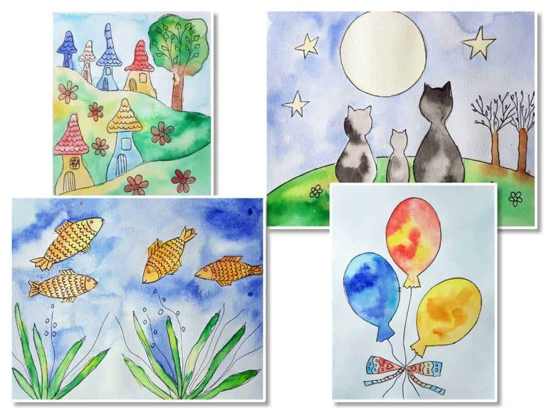 Akvarell tanfolyam gyerekeknek Lamival