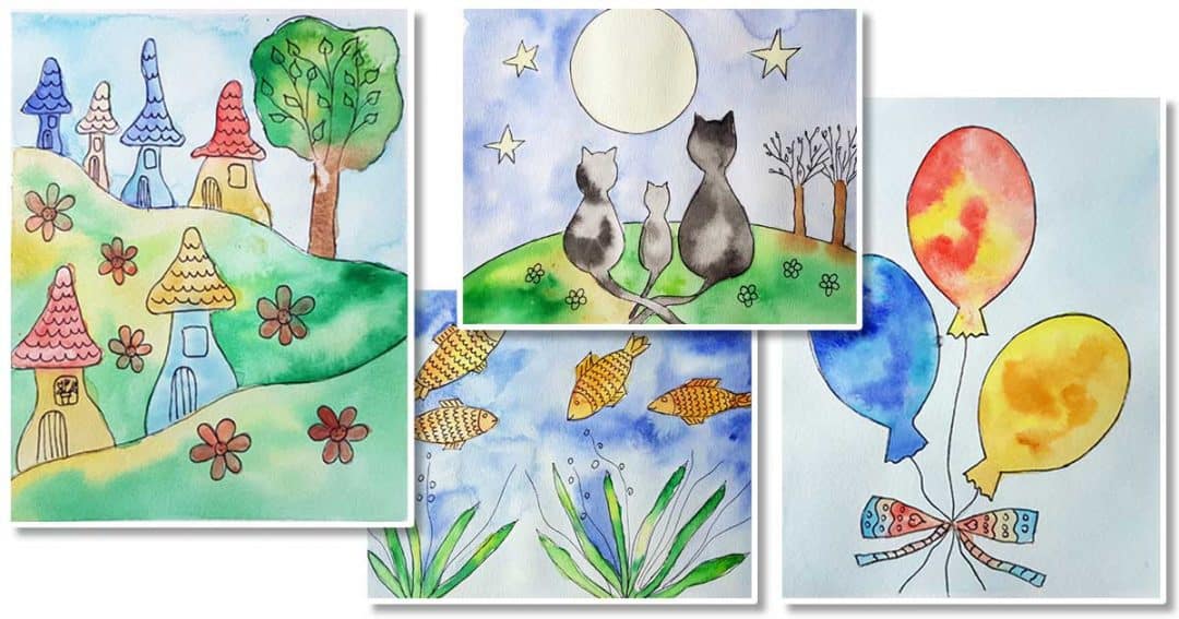 Akvarell tanfolyam gyerekeknek Lamival