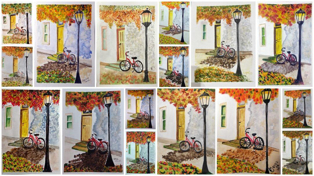 őszi hangulat biciklivel