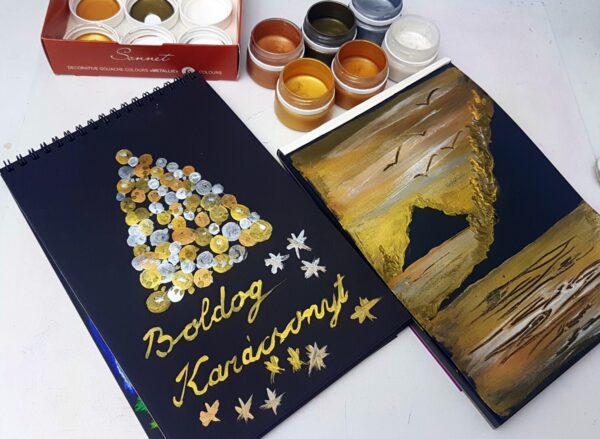 sonnet gouache metal készlet 6 × 20 ml csakúgy csillog száradás után:)